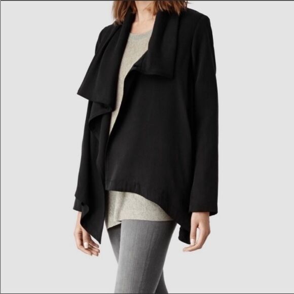 NWOT All Saints Black Bayle Monument Jacket - Picture 8 of 13